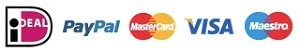 iDeal & Paypal & Mastercard & Visa & Maestro